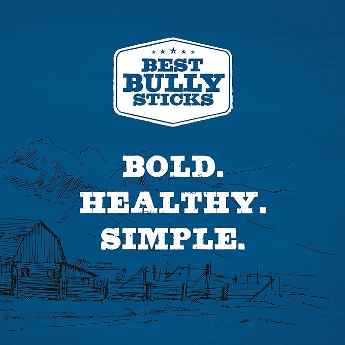 Best Bully Sticks 4 Inch Bully Sticks - 16 oz (Pack of 1) - 100% Natural Grass-Fed, Grain and Rawhide Free, Ideal for Small or Young Canines