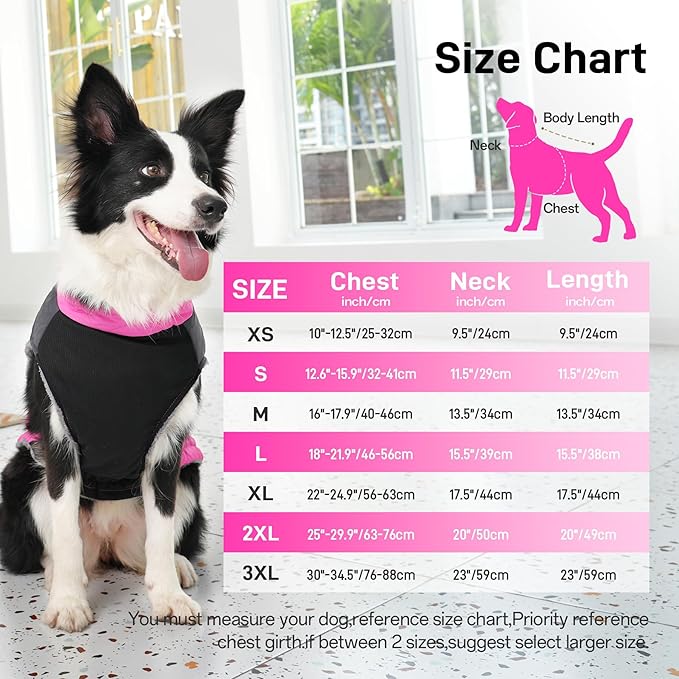 Warm Fleece Dog Coats for Medium Dogs,D-Rings Waterproof Puppy Jacket for Cold Winter,Pink L