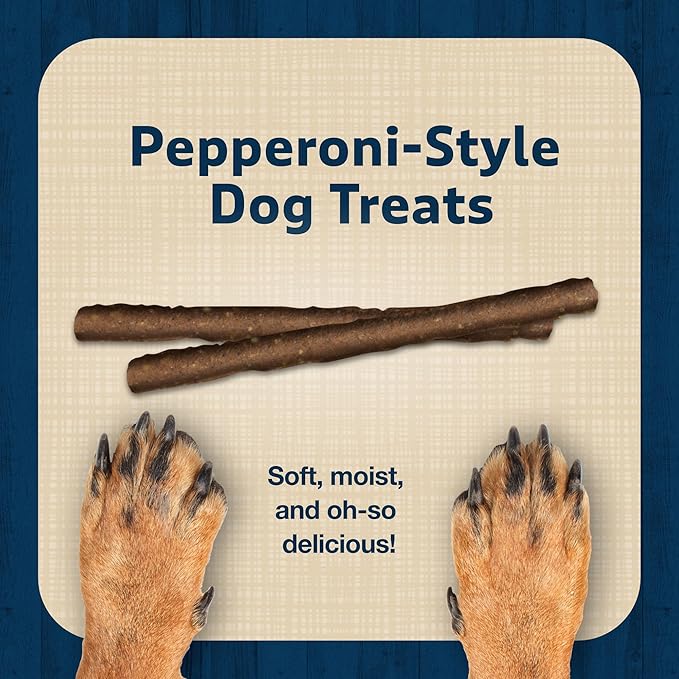Blue Buffalo Stix Pepperoni-Style Dog Treats Made with Natural Ingredients, Chicken Recipe, 13-oz Bag