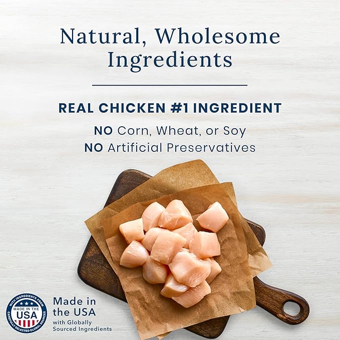 Blue Buffalo True Chews Premium Jerky Cuts Dog Treats, Made in the USA with Natural Ingredients, Chicken, 32-oz Bag