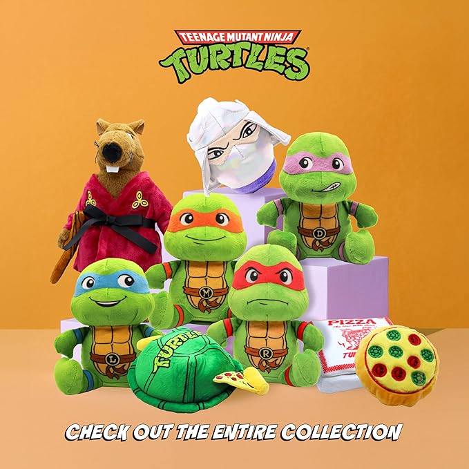 design LAB, Inc. Teenage Mutant Ninja Turtle Official Merchandise | TMNT Toys Stuffed Animal for Dogs | Squeaky Plush Dog Toy | Shredder TMNT