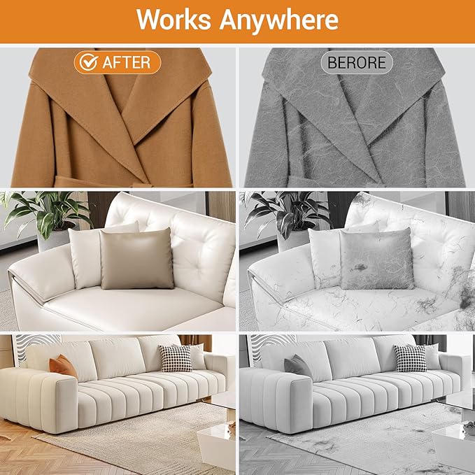 Pet Hair Removal Glove for Cats & Dogs, Five-Finger Electrostatic Pet Hair Gloves, Reusable Pet Hair Removal Tools,Cat & Dog Hair Remover for Couch, Suitable for, Bed Sheets, Clothes, Carpets