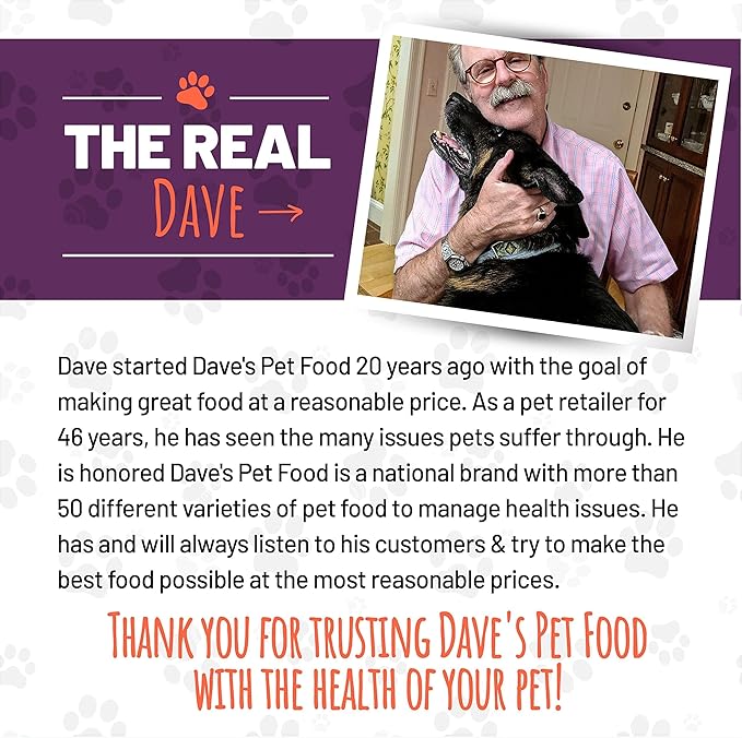 Dave's Pet Food Grain-Free Canned Cat Food (Tuna & Salmon Dinner in Aspic), Canned Wet, 13-oz (12 Pack)