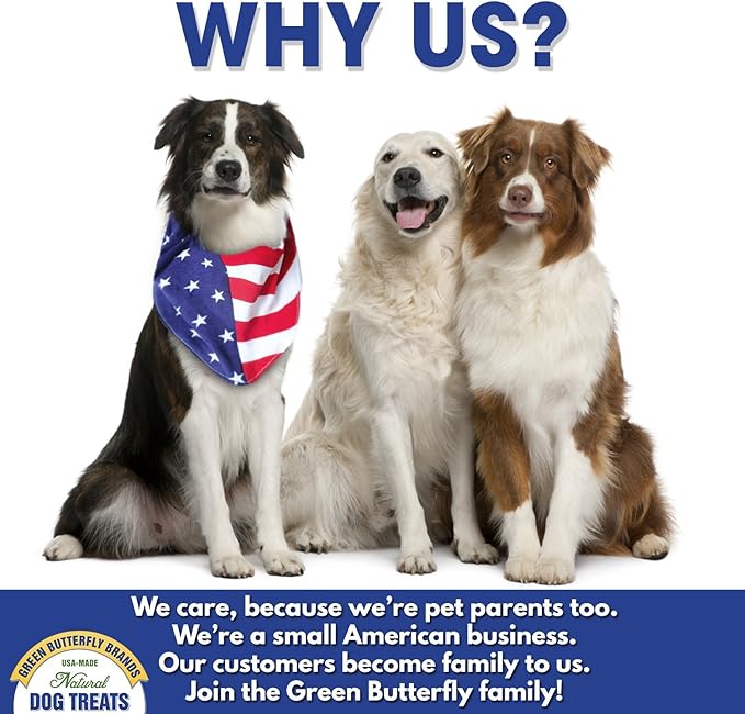 Green Butterfly Chicken Feet Dog Treats - 100% All Natural Single Ingredient Dental Chews for Dogs Made in USA from Farm Raised American Chickens - Rich in Glucosamine for Joint Health (10 Pack)