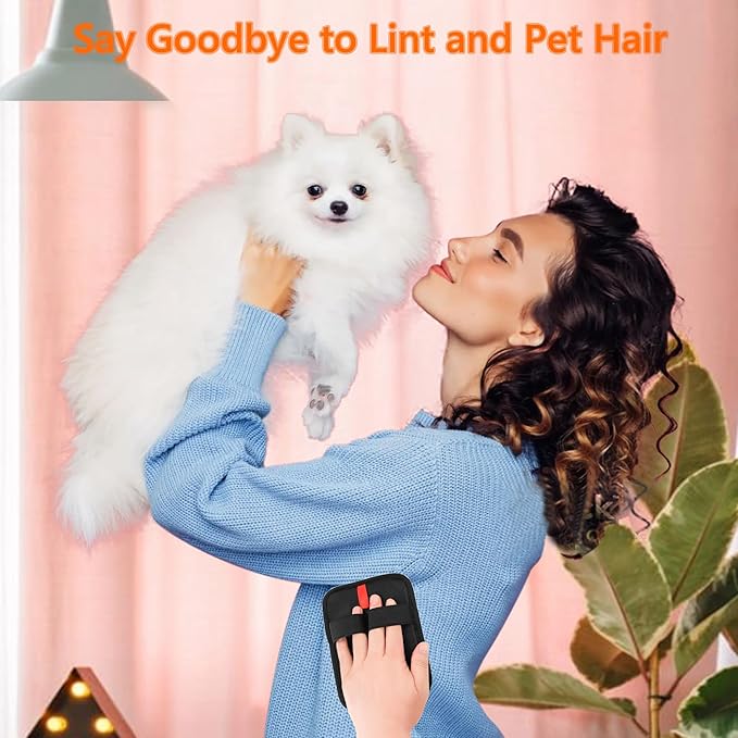 Pet Hair Removal Glove，Static Electricity Grooming Mitt Tool for Dogs & Cats - Remove Fur from Pets, Furniture, Car Seats， Clothing and Sofas