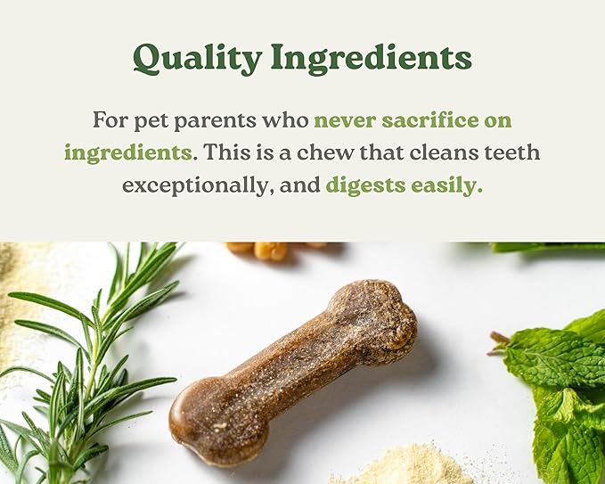 Earthbones Dental Chews for Dogs 3-10lbs, 30 Bones