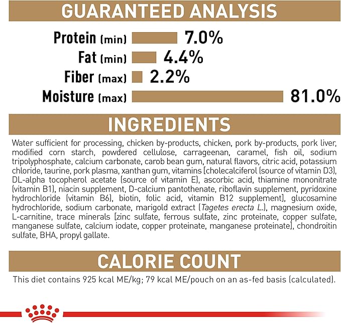 Royal Canin Breed Health Nutrition Dachshund Adult Loaf in Sauce Wet Dog Food, 3 oz can (24-Count)