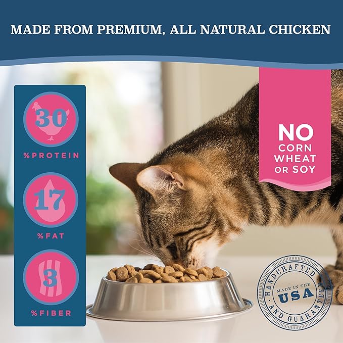 Blackwood Dry Cat Food, Adult Formula, Chicken Meal & Brown Rice Recipe, 4 Pound Bag, High Protein, Slow Cooked