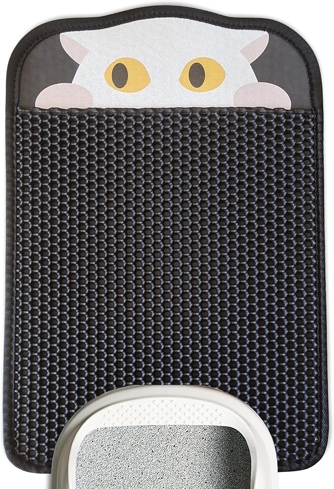 Lukamoo® Cute Double-Layer Litter Mat, Ideal for Any Cat Litter