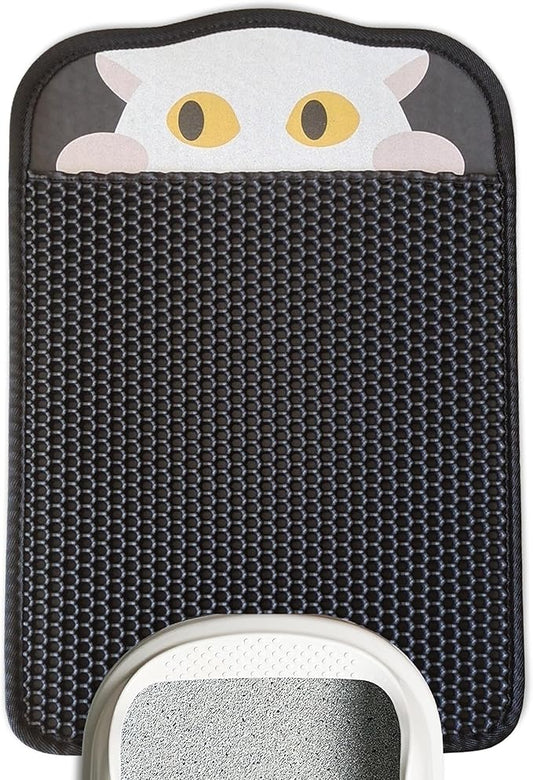 Lukamoo® Cute Double-Layer Litter Mat, Ideal for Any Cat Litter