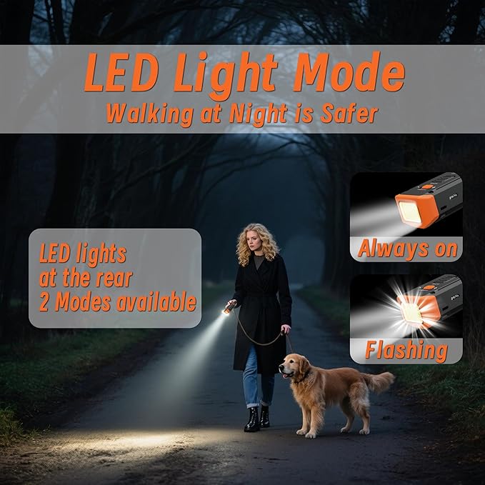 Dog Bark Deterrent Devices 2X Ultrasonic Anti Barking Device 6 Training Modes Sonic No Barking Device for Dogs 50 Feet Replace Shock Collar Clicker for Training Dog Barking Stopper