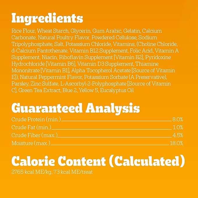 PEDIGREE DENTASTIX Dental Dog Treats for Large Dogs Fresh Flavor Dental Bones, 5.19 oz. 6 Treats (Pack of 7)