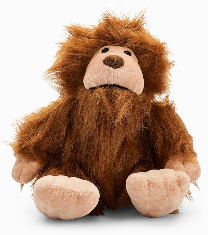 Flourish Pets 3 in 1 Multi-Layer Chew Toy for Active Dogs | Non-Toxic BPA Free Double Stitched Soft Fabric Exterior Dog Toys | Long-Lasting Dog Plush Toys (Large Sasquatch 11")