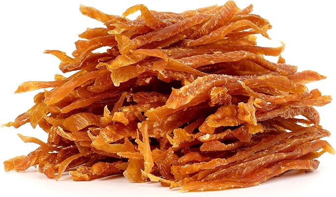 MON2SUN Dog Treats, Chicken Jerky Strips for Small Dogs, High Protein & Grain Free Snacks, Easy to Digest Training Treats (Chicken, 17.64 Ounce -Pack of 1)