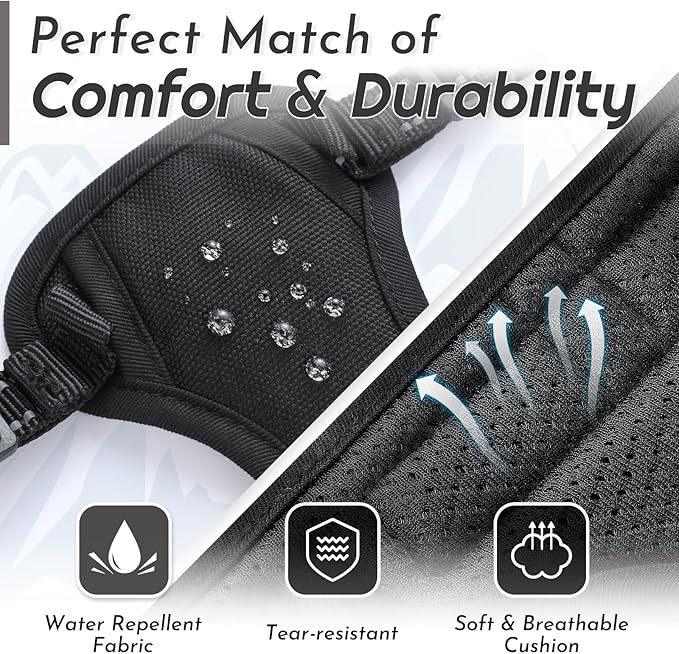 Eagloo Small Dog Harness No Pull, Service Vest with Reflective Strips and Control Handle, Adjustable and Comfortable for Easy Walking, No Choke Pet Harness with 2 Metal Rings, Black, XS