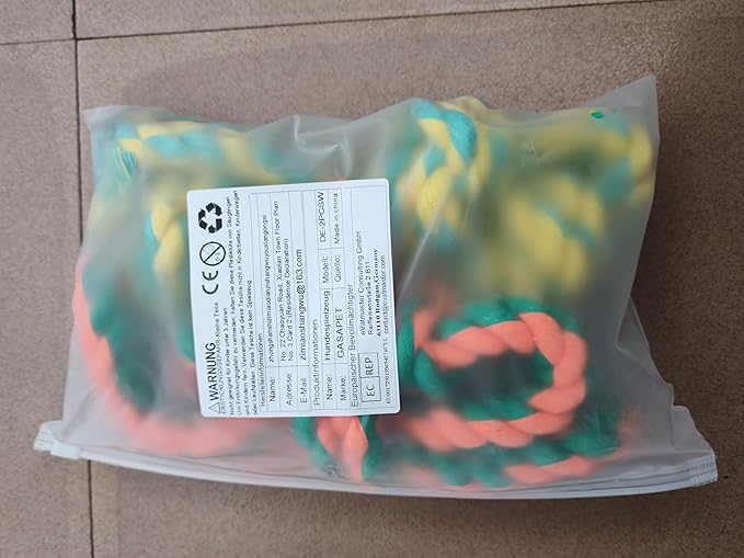 Tough Dog Toy Ropes for Large/Medium Aggressive Chewers, 2 Nearly Indestructible Dog Chew Toys, Tug of War Dog Toy for Large Breed, 100% Natural Cotton for Teeth Cleaning