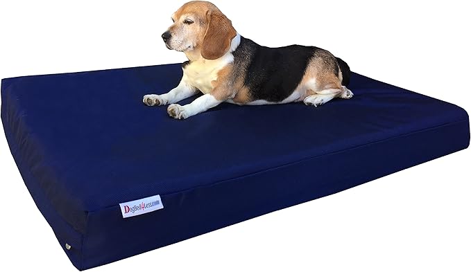 Dogbed4less Memory Foam Dog Bed, Orthopedic Joint Relief for Small Medium to XL Dogs with Waterproof Liner and Durable Machine Washable Pet Bed Cover