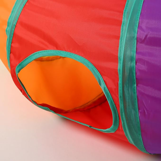 Pet Cat Tunnel, S-Shape Tunnels for Indoor Cats, Collapsible Pet Tunnel for Kitten, Puppy, Rabbit, 25cm-Wide Tunnels, Durable & Breathable, with Peek Hole Toy Ball