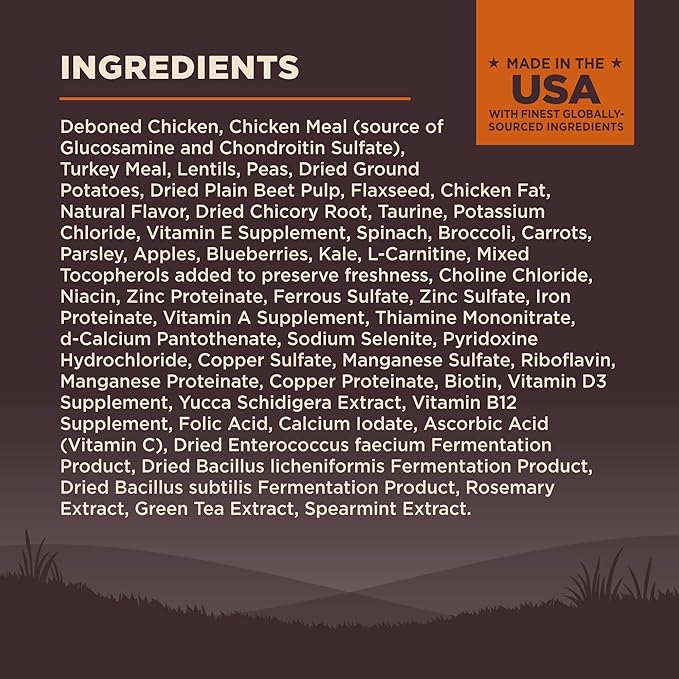 Wellness CORE Grain-Free High-Protein Large Breed Adult Dry Dog Food, Made in USA with Real Chicken & Natural Ingredients, With Glucosamine & Chondroitin to Support Joint Health (26-Pound Bag)