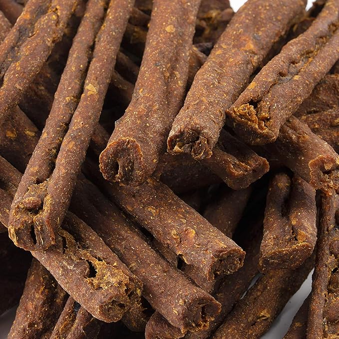 BRUTUS & BARNABY USA Sweet Potato Dog Treats - Grain Free, Cinnamon Pumpkin Crunchy Sticks are Great Tasting, Promotes Positive Dog Gut Health with Natural Anti-Diarrhea Properties,(2lb Bag)