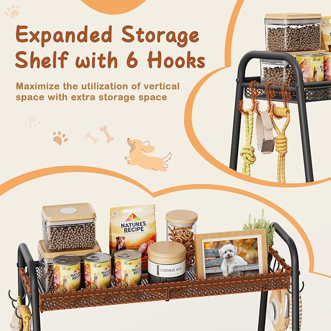 Large Dog Toy Basket, Dog Toy Bin with Storage Organizer, Trapezoid Dog Toy Box for Dog Stuff, Toy Holder Chest for Pet Dog Cat, Dog Essentials for Dog Accessories, Dog Gift Basket Living Room