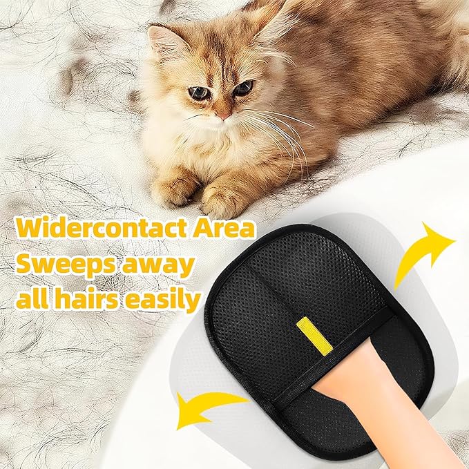 Pet Hair Remover, electrostatic pet Hair Removal Gloves, cat and Dog pet Hair Removal Tools, Suitable for Bed Sheets, Blankets, Clothes, Sofas, Multi-Functional Beauty Gloves -1 Piece