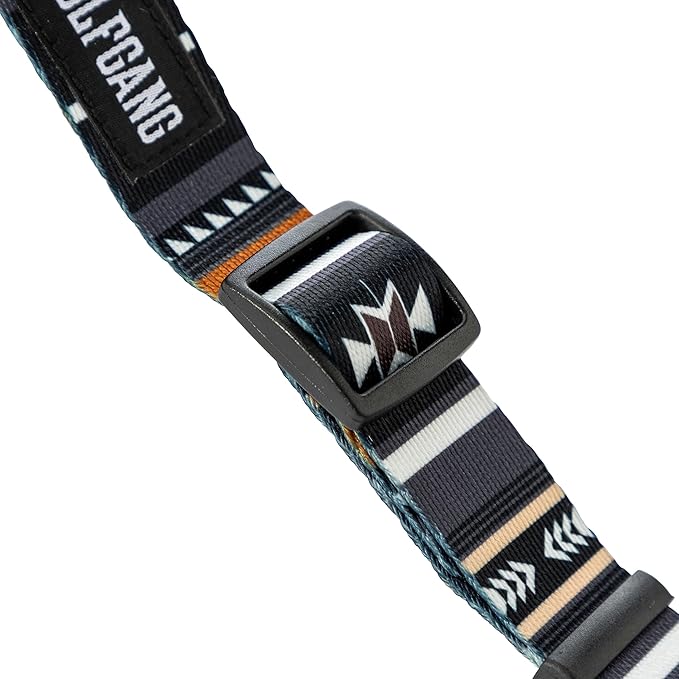Wolfgang Heavy Duty Martingale Dog Collar with Quick Release Nylon Buckle for Walking & Training, NewMoon Print, Large