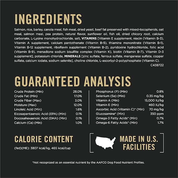 Purina Pro Plan Sensitive Skin and Stomach Dog Food Small Breed, Adult Salmon & Rice Formula - 16 lb. Bag