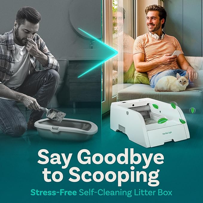 Automatic Self Cleaning Litter Box for Cats with APP Control Smart SelfCleaning Cat LitterBox, Automatic Cleaning, Odor Control, Quiet & Easy Maintenance