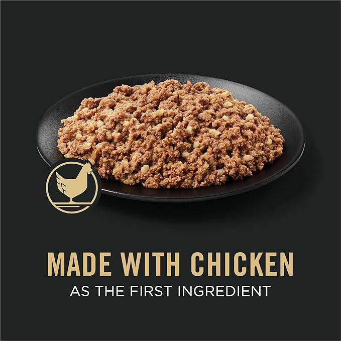 Purina Pro Plan Complete Essentials Classic Pate Dog Food, Chicken and Rice Entrée - (Pack of 12) 13 oz. Cans