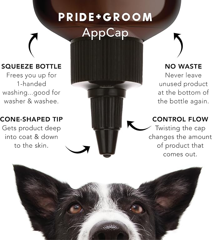Pride and Groom The Non Shedder | Dog Grooming Shampoo for Doodles and Dogs That Do Not Shed | Tearless All Natural Body Wash with Coat-Specific Ingredients That Enhance Shine – 16oz