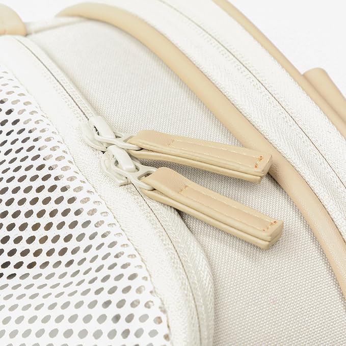 Cat Soft-Sided Carrier, Airlien Compliant, with Ventilation, for Pets Upto 16 lbs (Beige Sand)