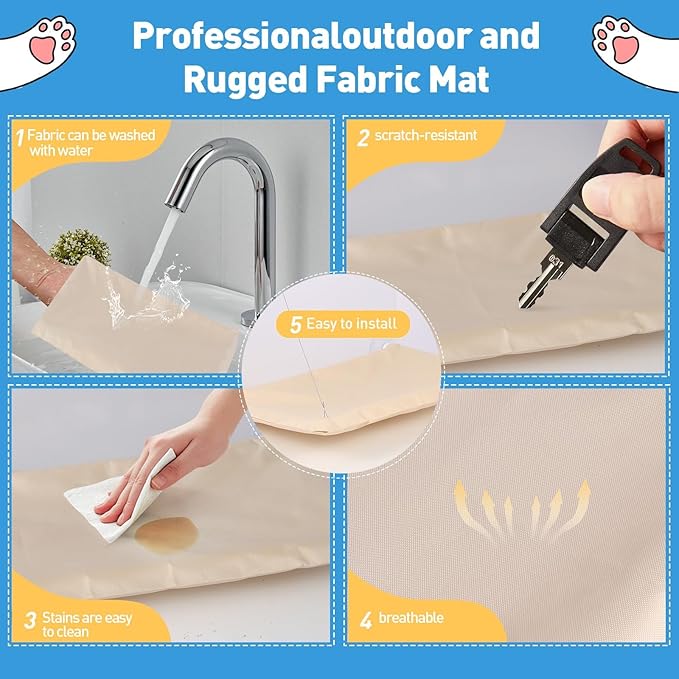 Cats Window Perch, Window cat Bed,Hammock, House, Equipped with Two Powerful Suction Cups, The Load-Bearing Capacity is Stronger, and The cat can Rest Assured to bask in The Sun(Gray)