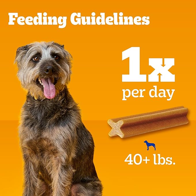 Pedigree Dentastix Large Breed Dog Treats, Original Flavor, (4) 18ct Bags (72 Total Treats)
