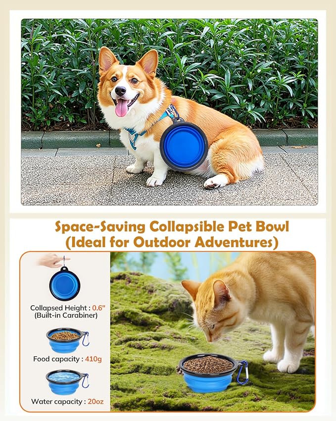 Morpilot Cat Carrier - Soft Sided Cat Carrier Large for Big Medium Cats and Puppy up to 18lbs, Pet Carrier with Safety Zippers, Foldable Bowl, Airline Approved Large Dog Carrier - Dark Gray