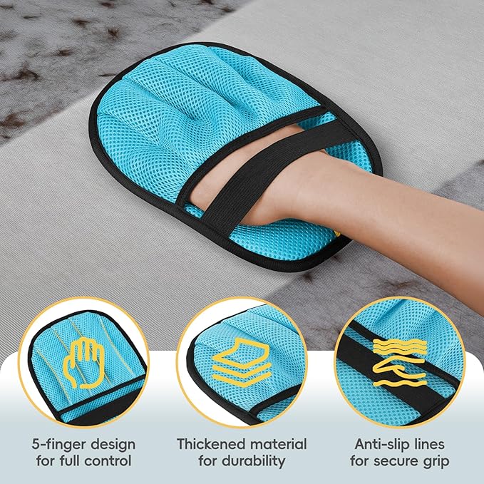 Upgraded Pet Hair Removal Glove for Dogs & Cats, Reusable 5-Finger Electrostatic Magic Brush, Pet Hair Remover Tool for Laundry,Couch,Bed, Carpet,Car Seat,1PCS