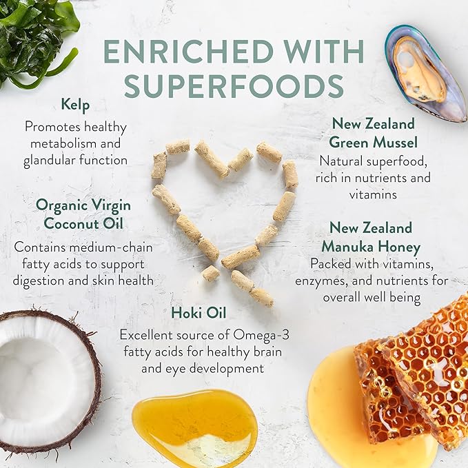 The New Zealand Natural Pet Food Co Woof Freeze Dried Dog Food - Wild Goat Recipe, High Protein, Complete Diet, Dog Treats, All Life Stages - 1.76 oz