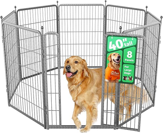 FXW Aster Dog Playpen Designed for Yard, 40inch 8 Panels