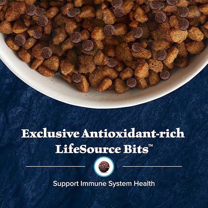 Blue Buffalo Wilderness Natural High-Protein Dry Food for Adult Dogs, WITH WHOLESOME GRAINS, Salmon, 28-lb Bag.