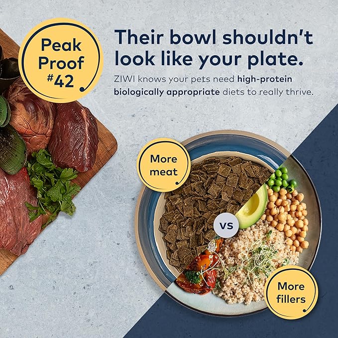 ZIWI Peak Air-Dried Dog Food – Chicken - All Natural, High Protein, Grain Free, Limited Ingredient w/ Superfoods (88oz)