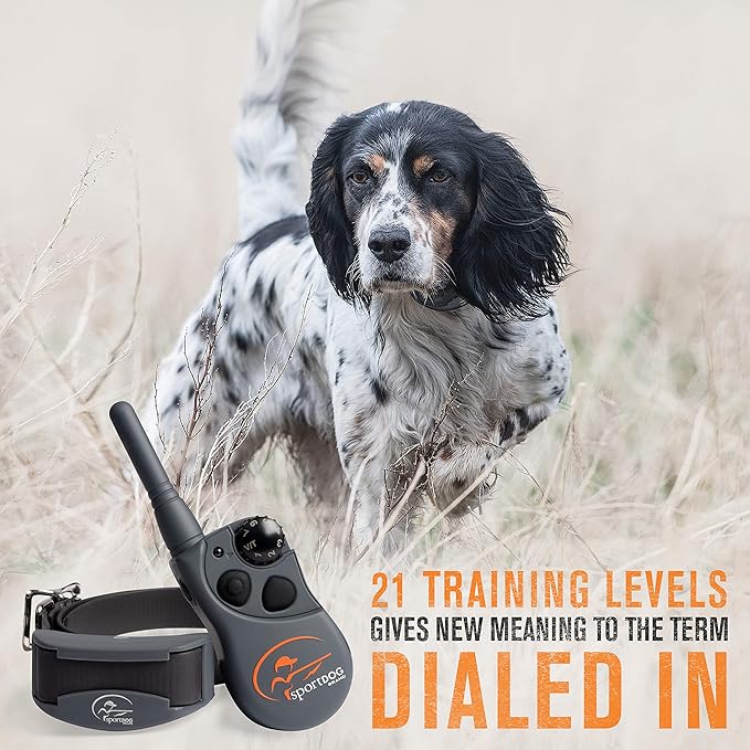 SportDOG FieldTrainer 425XS - Remote Trainer Designed for Off-Leash Control & Training - for Stubborn Dogs - 500-Yard Range - Waterproof - Quick-Charge Collar - Static, Tone, & Vibration