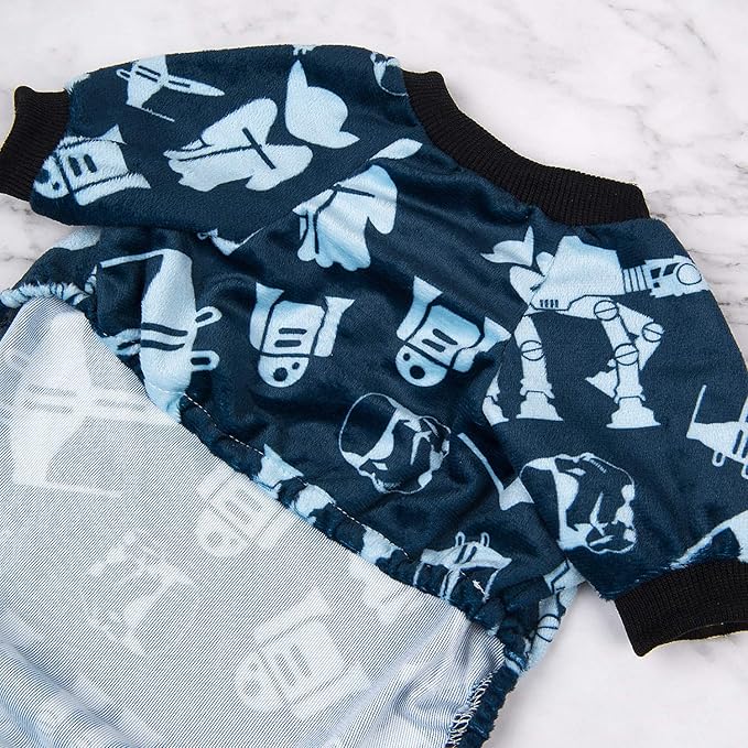 CuteBone Small Dogs Outfit Soft Puppy Onesies Pjs Dog Pajamas Pet Coat Cat Apparel Comfy Doggie Jumpsuit Bodysuit for All Seasons P47L