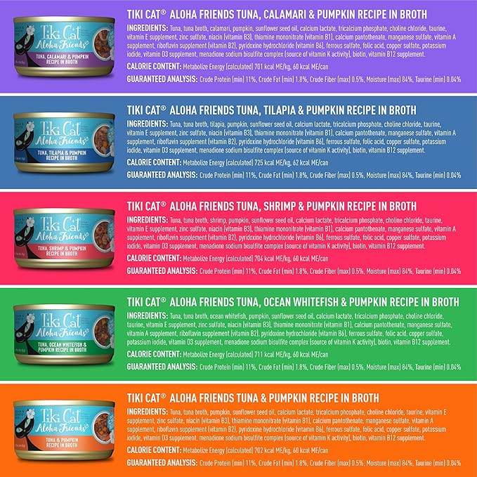 Tiki Cat® Wet Cat Food Mega Pack, Seafood Selects , 2.8/3 oz. Can (24 Count)