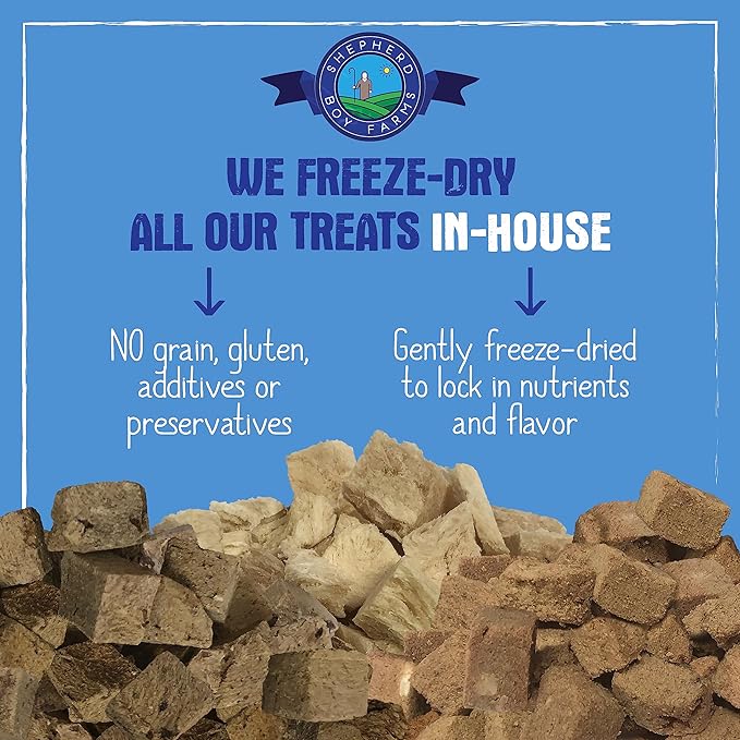 Freeze Dried Dog and Cat Treats, Chicken Liver, All Natural Single Ingredient Freeze-Dried Dog Treat & Snacks, Made in USA, High Protein, Essential Nutrition Raw Food, 3oz