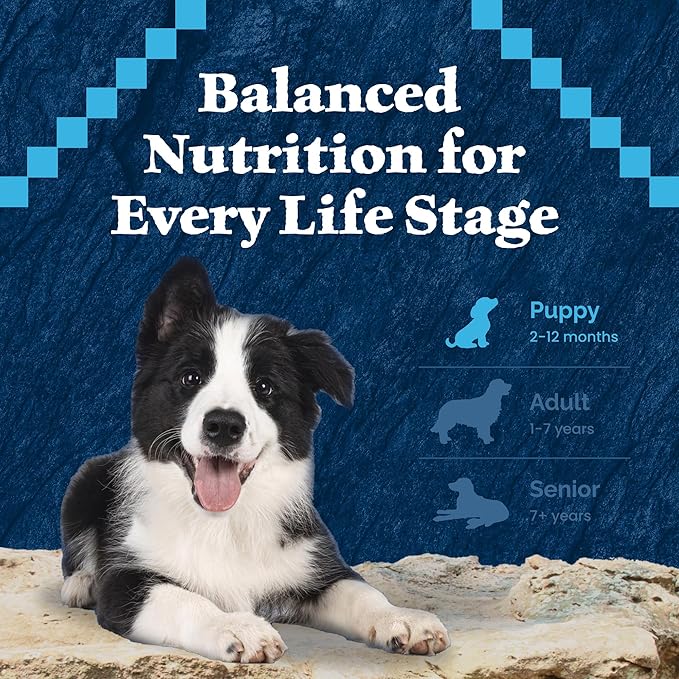 Blue Buffalo Wilderness High-Protein Dry Dog Food for Large Breed Puppies, Made in The USA with Natural Ingredients Plus Wholesome Grains, Chicken, 24-lb Bag.