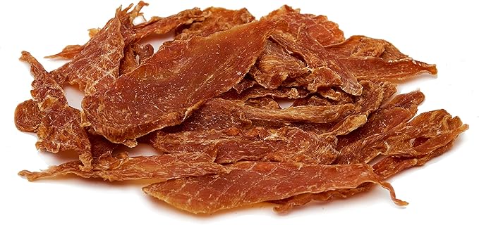 BRUTUS & BARNABY Chicken Jerky Dog Treats- Dehydrated Crunchy USA Premium Fillets, Grain-Free, Preservative-Free, No Fillers. All Natural Chicken Strips are Great for Dogs and Cats (10oz)