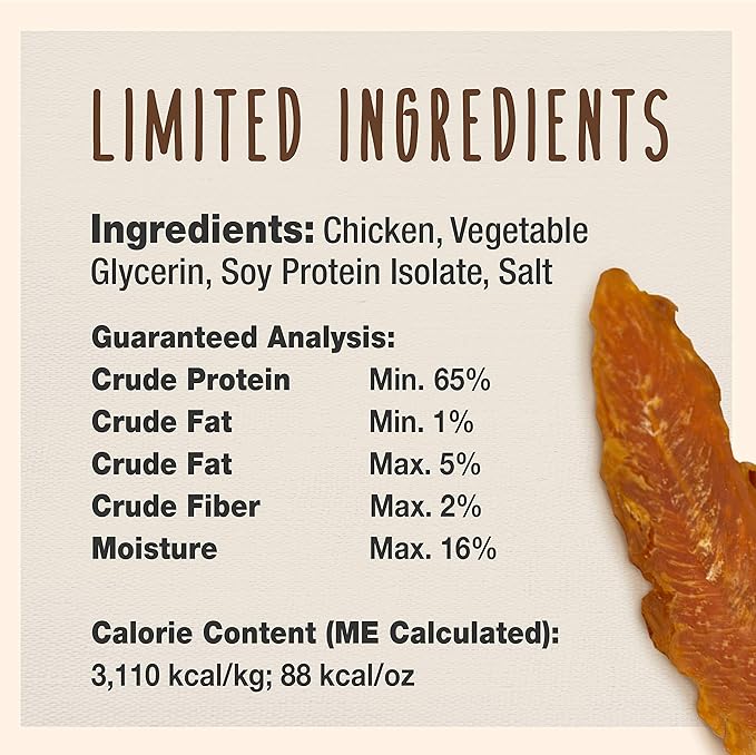 Cadet Gourmet Chicken Breast Dog Treats - Healthy & Natural Chicken Dog Training Treats for Small & Large Dogs - Inspected & Tested in USA (14 oz.)