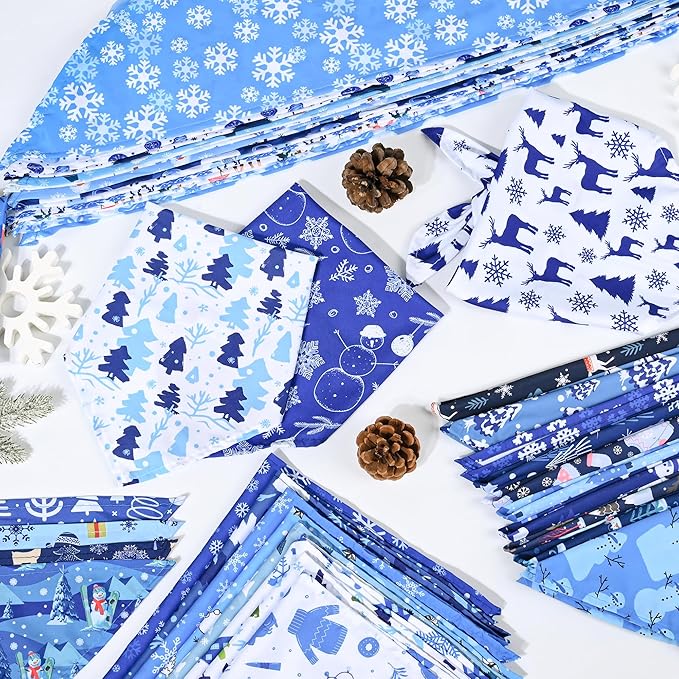 200 Pcs Winter Dog Bandanas Bulk Snowflake Pet Scarves Xmas Adjustable Bibs for X-M-L Dogs Washable Seasonal Puppy Kerchief for Groomers Shelters