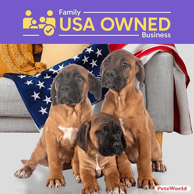 PETSWORLD 2XL Puppy Pads, 28x44 Inch, 50 Count| Ultra-Absorbent, Leak-Proof Dog Pee Pads for Potty Training