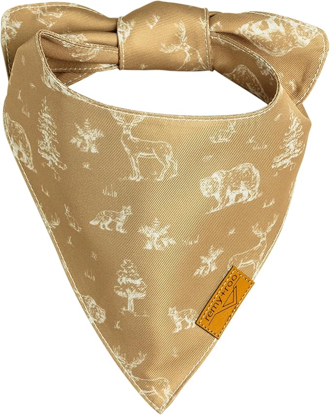 Remy+Roo Dog Bandanas - 4 Pack Marigold Set | Premium Durable Adjustable Polyester Fabric | Patented Shape Girl Dog Bandana| Pack of Bandanas for Dogs (Small)